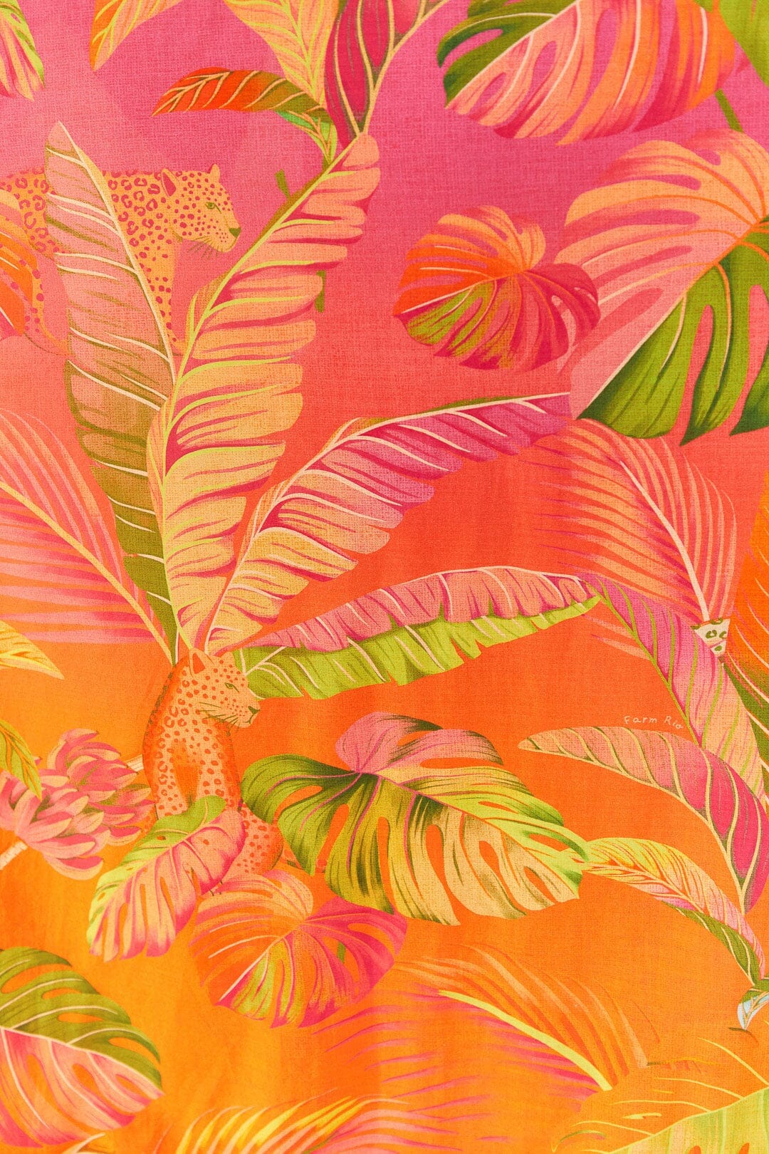 Robe longue Ombre Forest - Orange