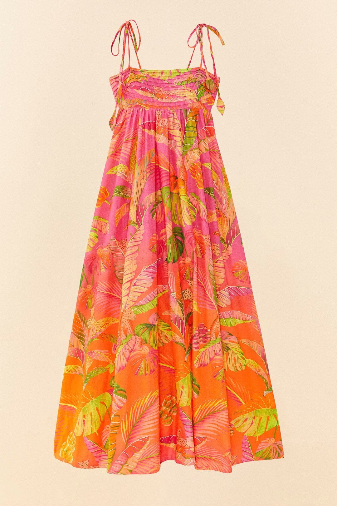 Robe longue Ombre Forest - Orange