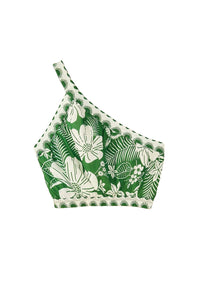 Top court Macaw Elegance en coton - Vert