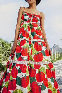 MEDIA OFF LINE_Robe midi Tomato - Rouge