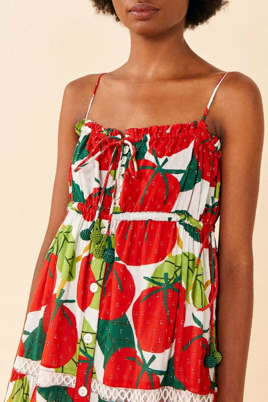 MEDIA OFF LINE_Robe midi Tomato - Rouge
