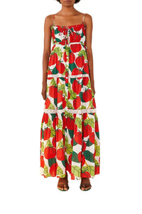 MEDIA OFF LINE_Robe midi Tomato - Rouge