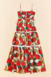 MEDIA OFF LINE_Robe midi Tomato - Rouge
