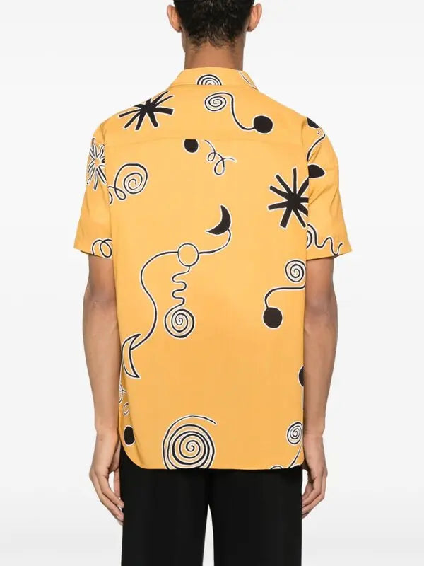 90€ / 9 sold //11 QTY / ST82%   Chemise Melo à manches courtes - Arty Spiral Black