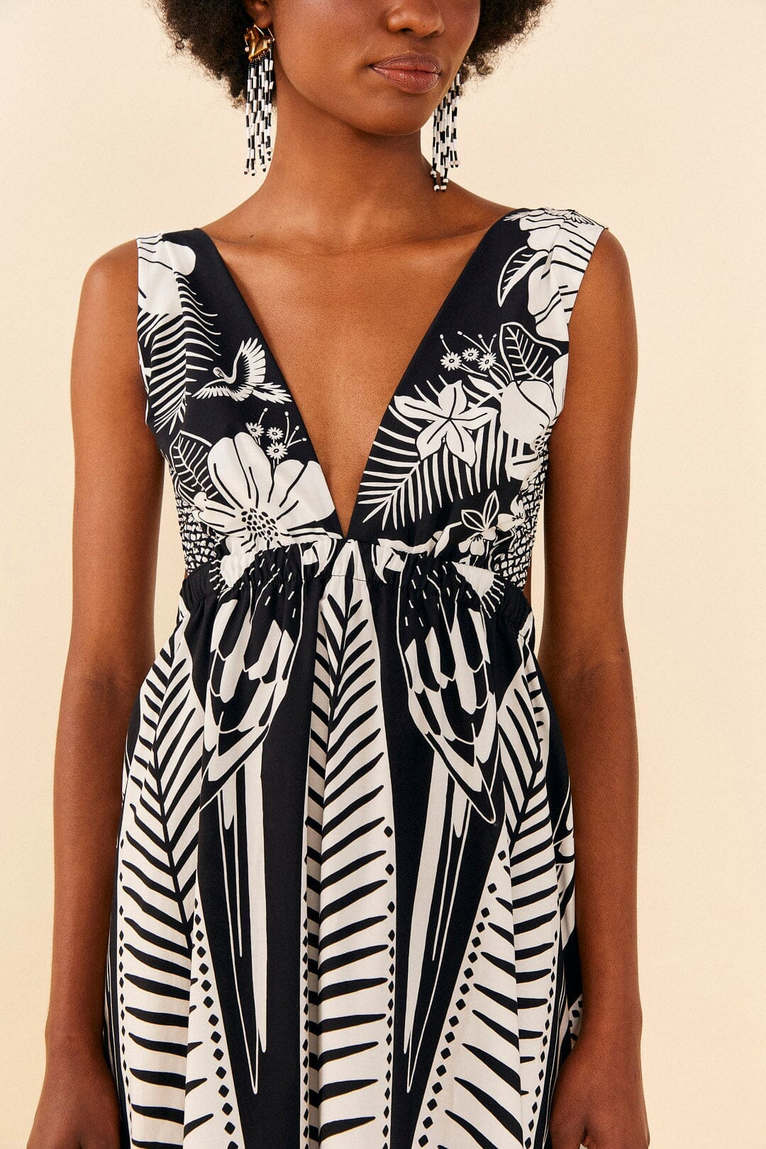 Robe longue Macaw Elegance - Noir