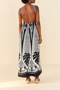 Robe longue Macaw Elegance - Noir
