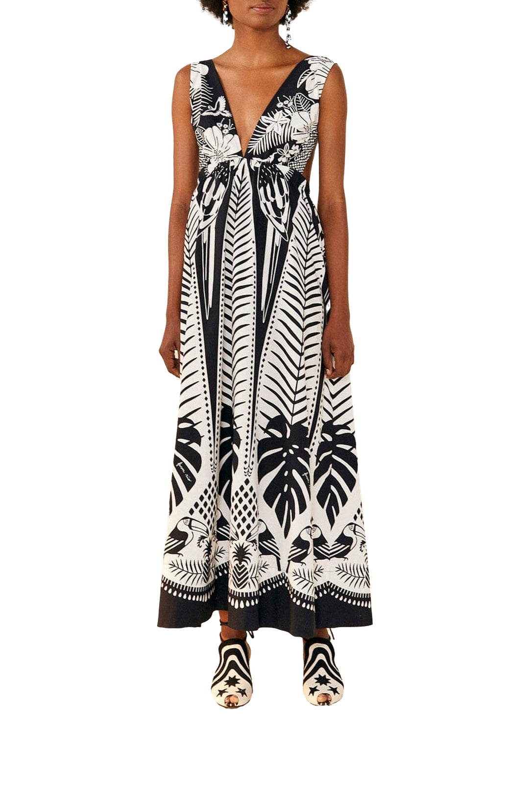Robe longue Macaw Elegance - Noir