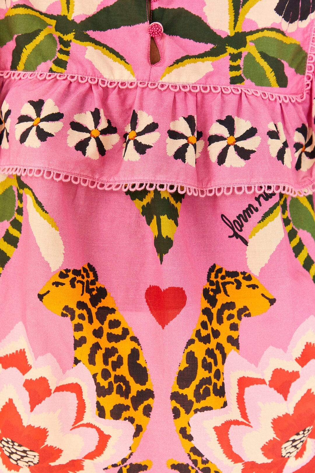 MEDIA OFF LINE_Blouse Leopard forest - Rose