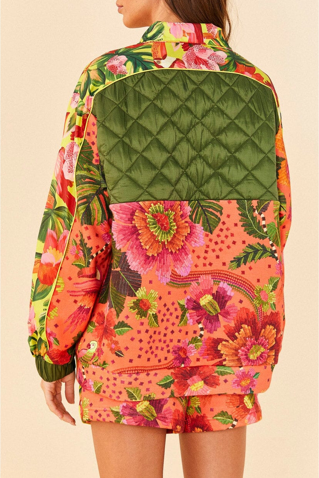 MEDIA OFF LINE_Sweat Jardin fleuri en coton mélangé - Multicolore