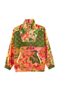 MEDIA OFF LINE_Sweat Jardin fleuri en coton mélangé - Multicolore