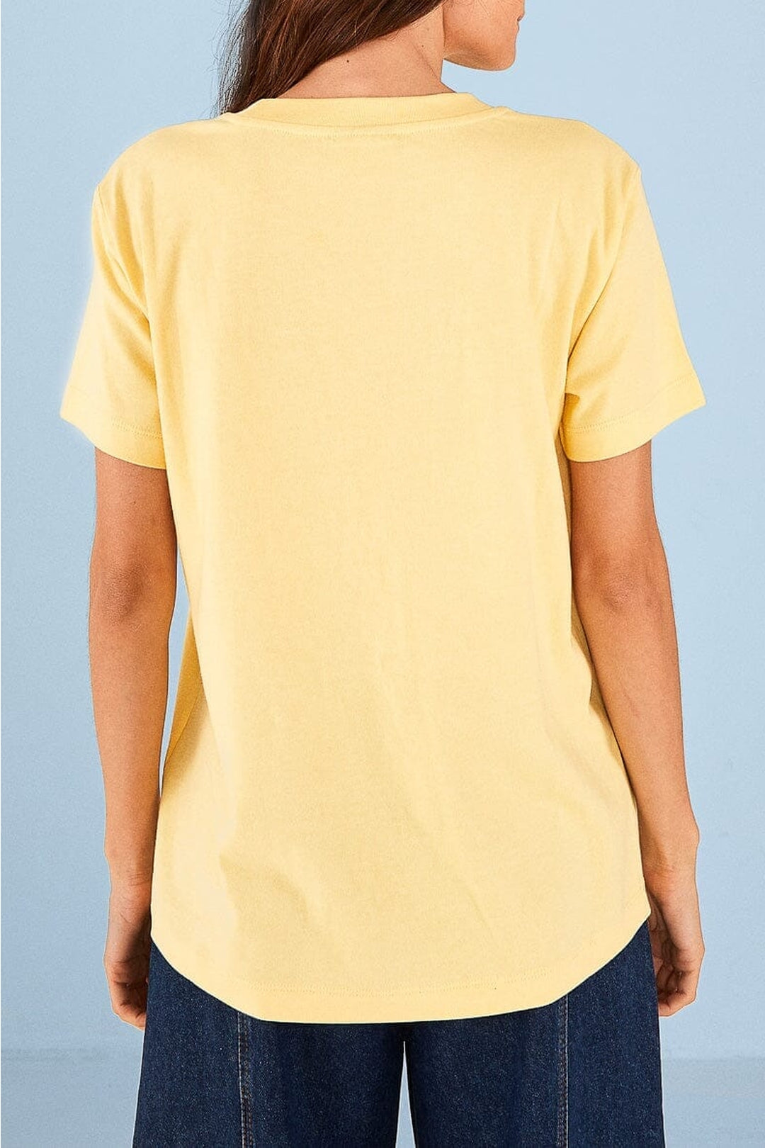 T-shirt imprimé signe du zodiaque Lion en coton - Jaune