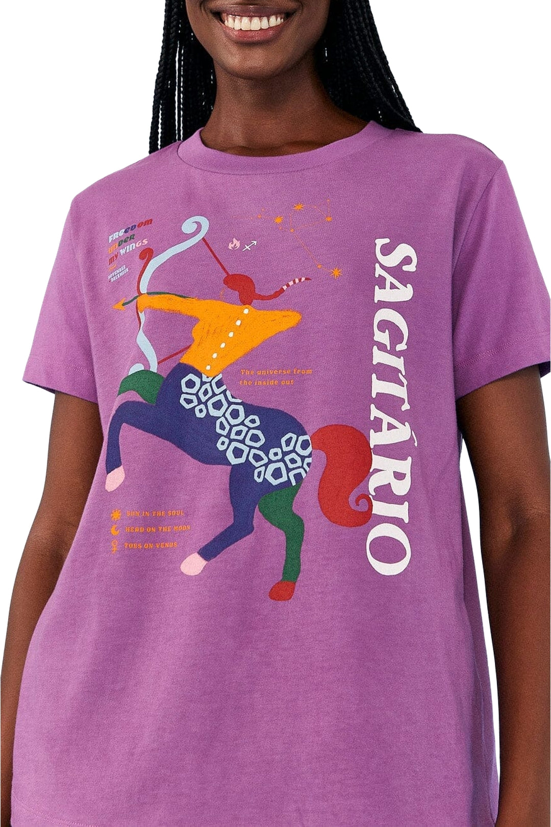 MEDIA OFF LINE_T-shirt Sagittarius Zodiac - Multicolore