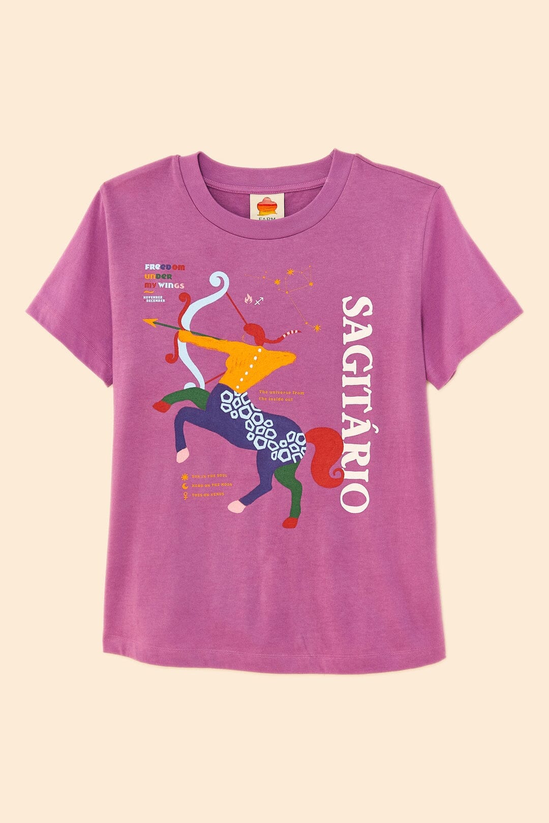 MEDIA OFF LINE_T-shirt Sagittarius Zodiac - Multicolore