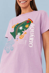 MEDIA OFF LINE_T-shirt Aquarius Zodiac - Multicolore