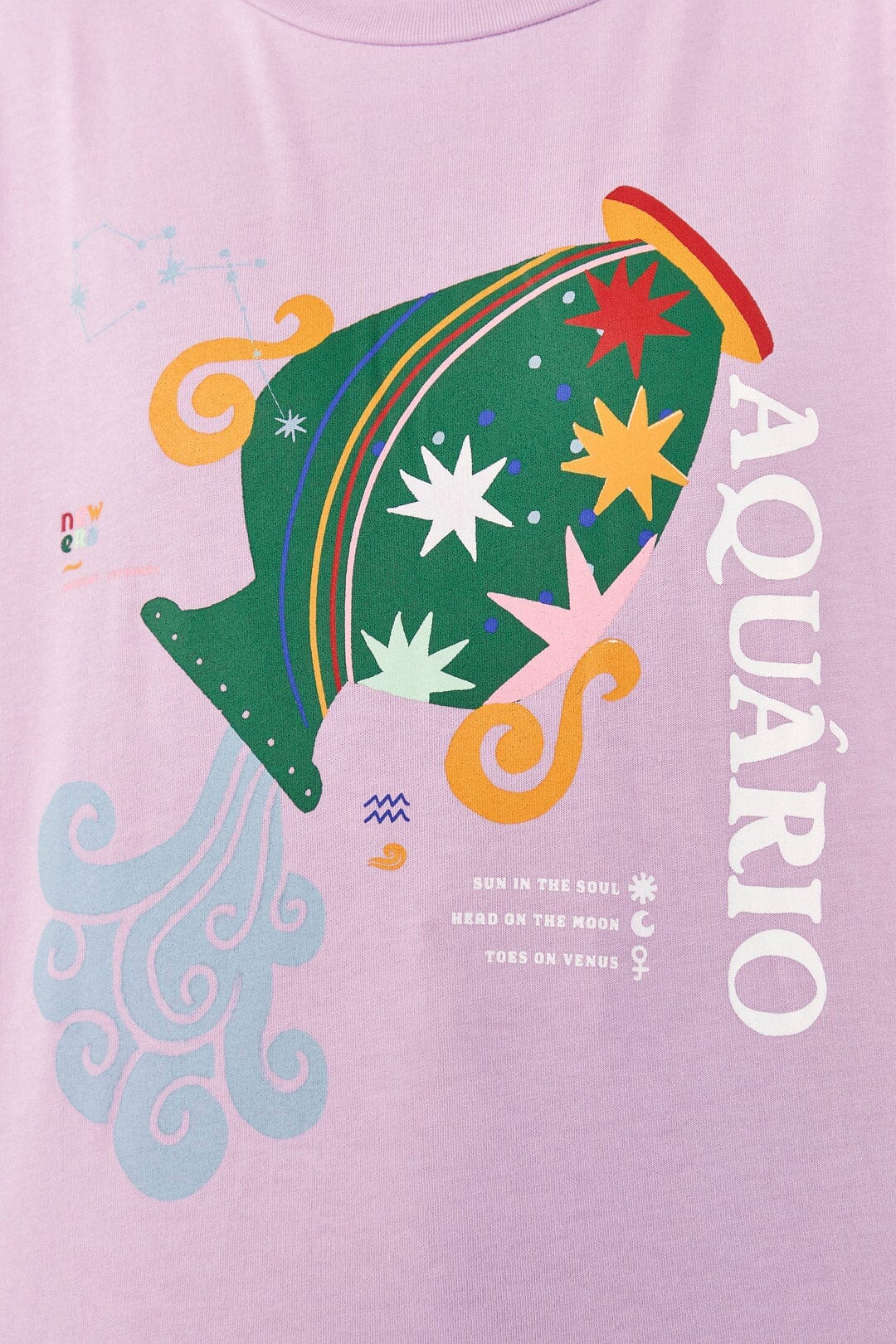 MEDIA OFF LINE_T-shirt Aquarius Zodiac - Multicolore