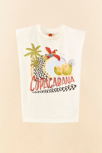 T-shirt Copacabana en coton - Blanc