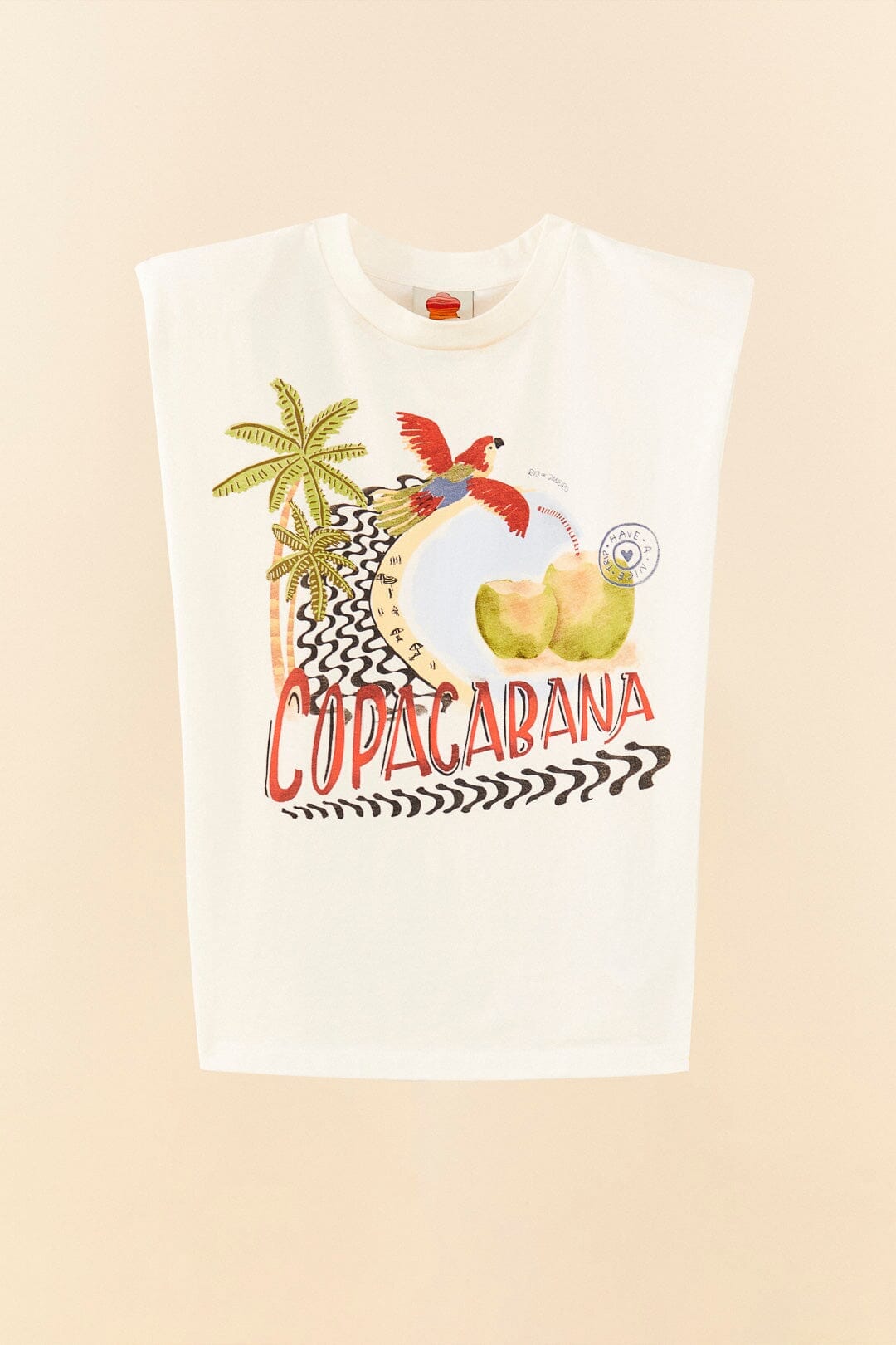 T-shirt Copacabana en coton - Blanc