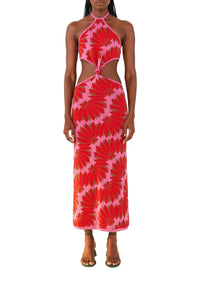 Copacabana knitted maxi dress - Pink