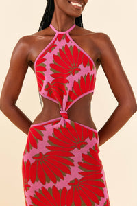 Copacabana knitted maxi dress - Pink