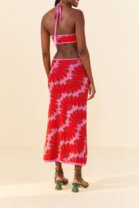 Copacabana knitted maxi dress - Pink