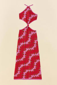 Copacabana knitted maxi dress - Pink