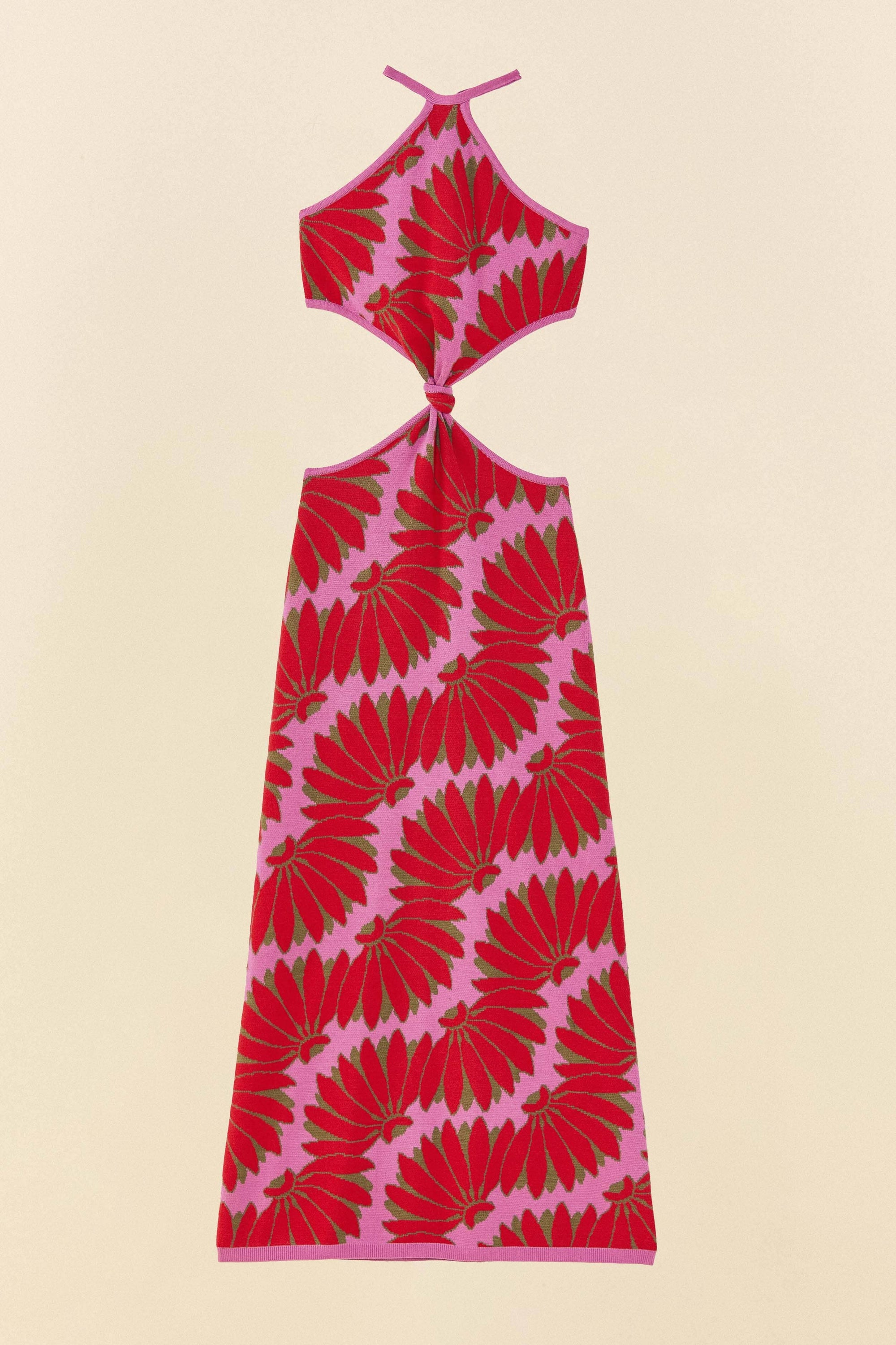 Copacabana knitted maxi dress - Pink
