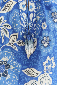 Full Of Flowers cotton blouse - Blue