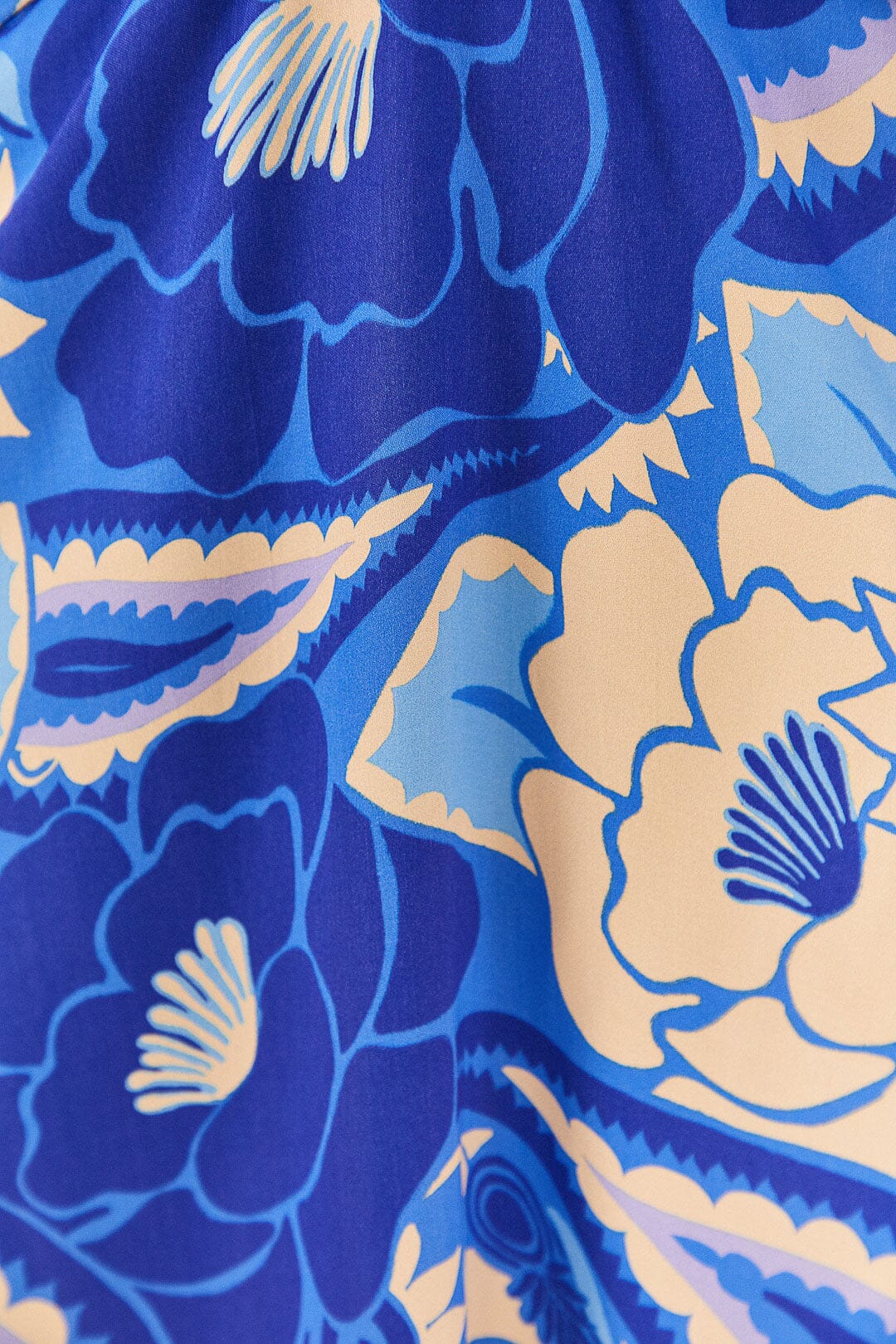 Robe midi Groove Tropical - Bleu