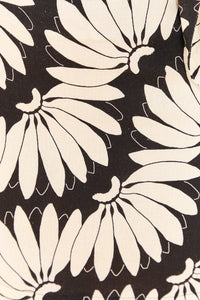 Robe courte ajourée Copacabana en lin - Noir