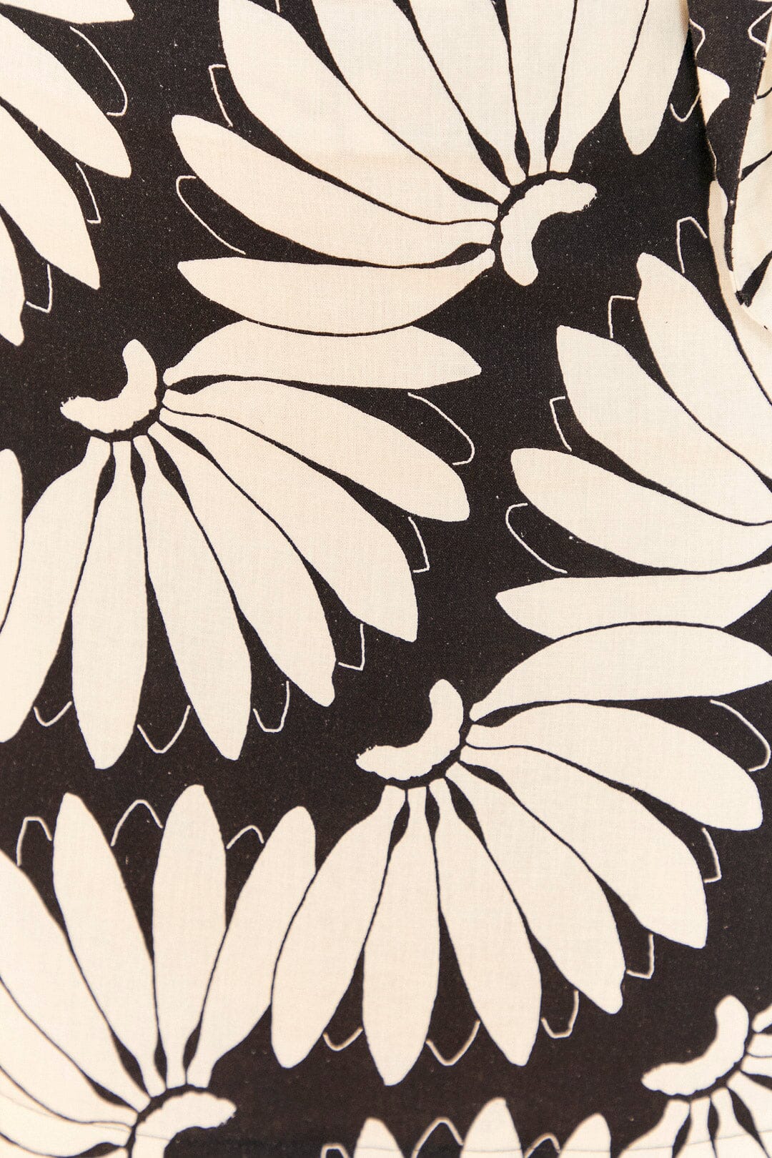 Robe courte ajourée Copacabana en lin - Noir