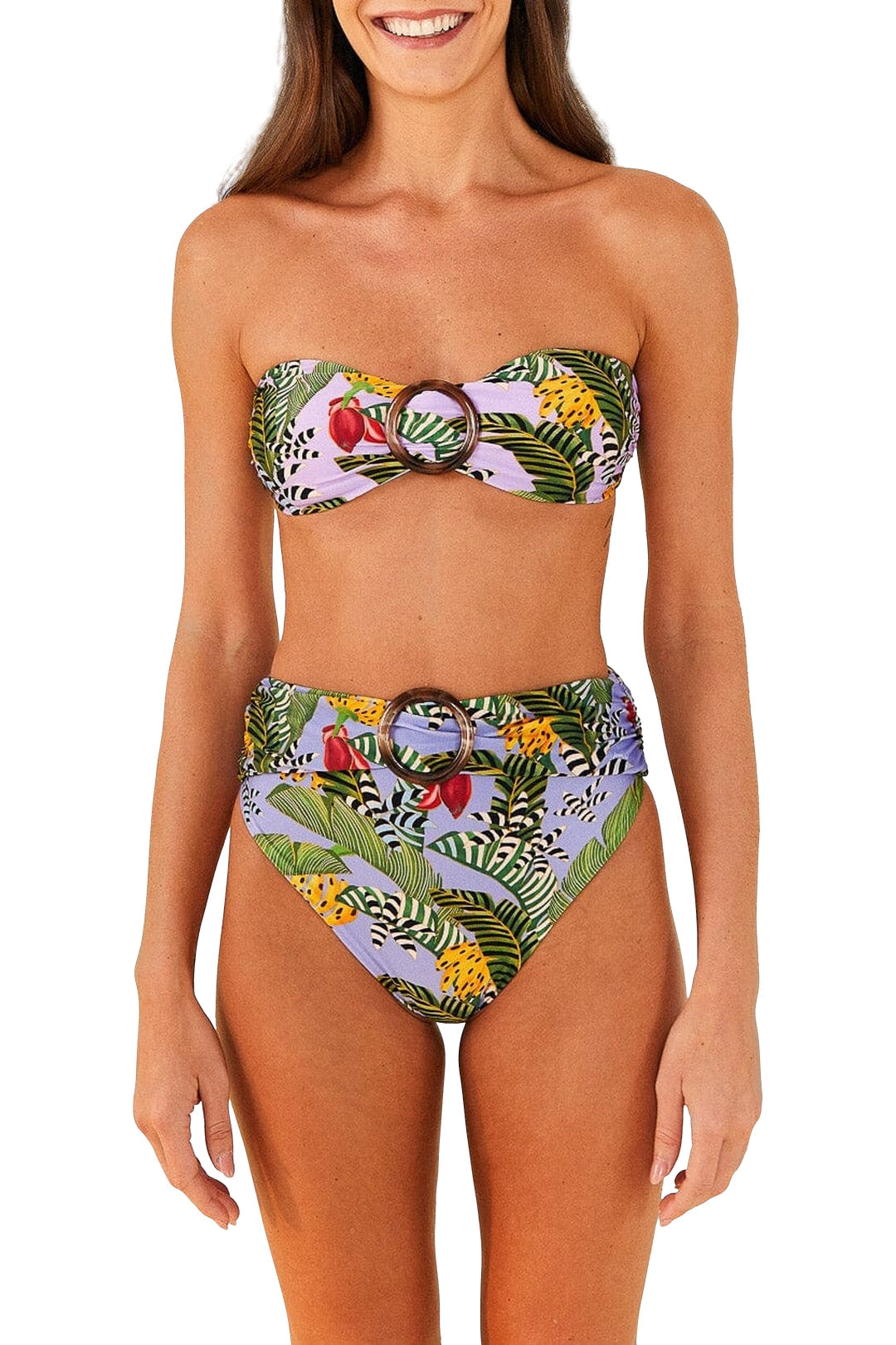 MEDIA OFF LINE_Maillot de bain une pièce Striped Bananas - Multicolore