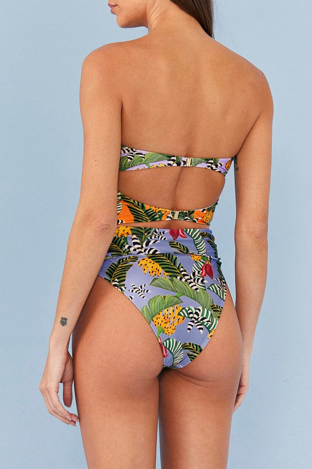 MEDIA OFF LINE_Maillot de bain une pièce Striped Bananas - Multicolore
