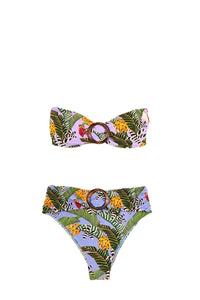 MEDIA OFF LINE_Maillot de bain une pièce Striped Bananas - Multicolore