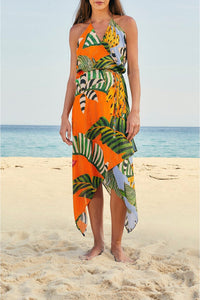 Robe midi Striped Bananas - Multicolore