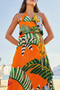 Robe midi Striped Bananas - Multicolore