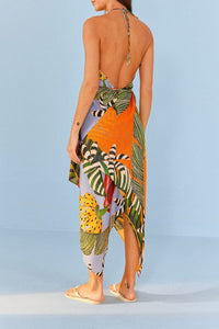 Robe midi Striped Bananas - Multicolore