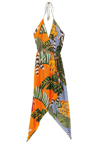 Robe midi Striped Bananas - Multicolore