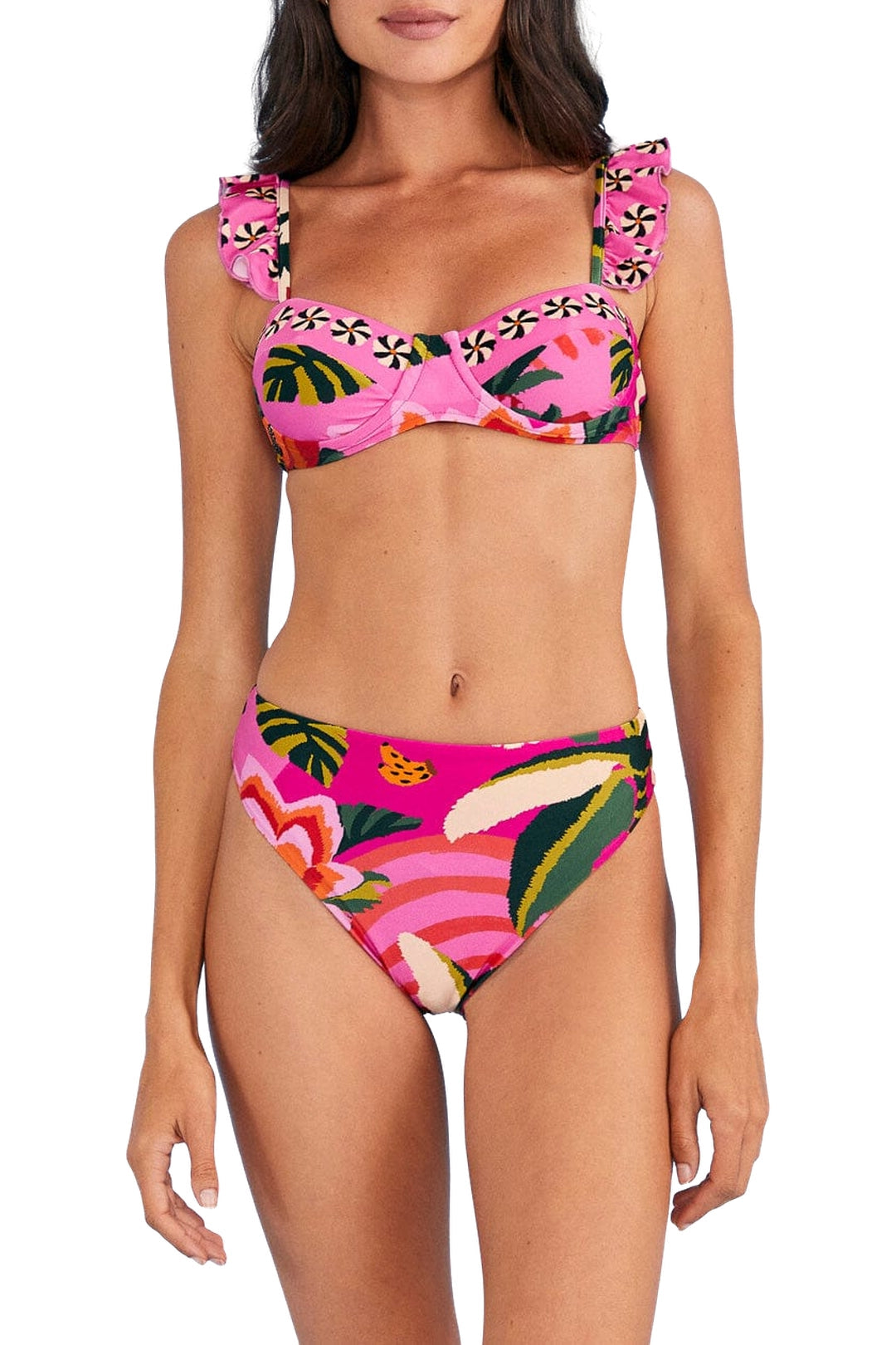 MEDIA OFF LINE_Haut de bikini Leopard Forest - Rose