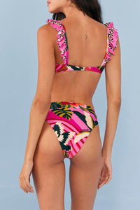 MEDIA OFF LINE_Haut de bikini Leopard Forest - Rose