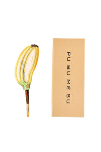 Banana leather key ring - Yellow
