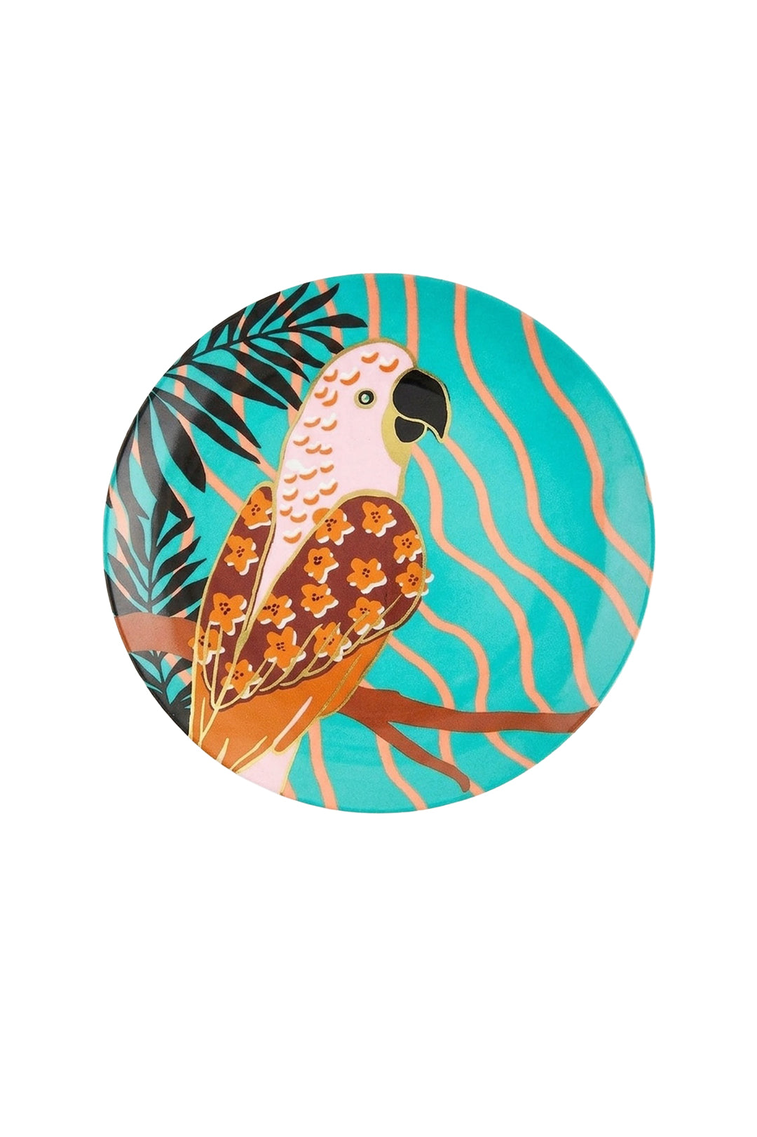 Parrot plate - Blue