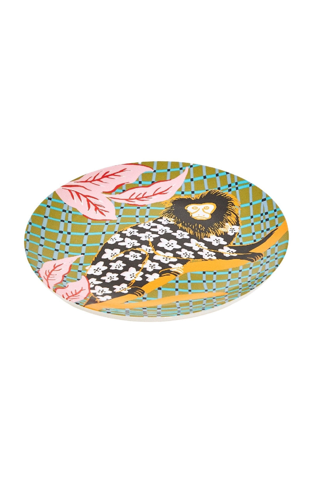 Plate with monkey design - Multicolore