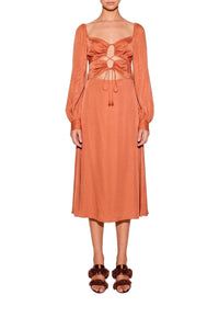 Cut-out midi dress - Pink