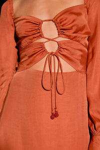 Cut-out midi dress - Pink