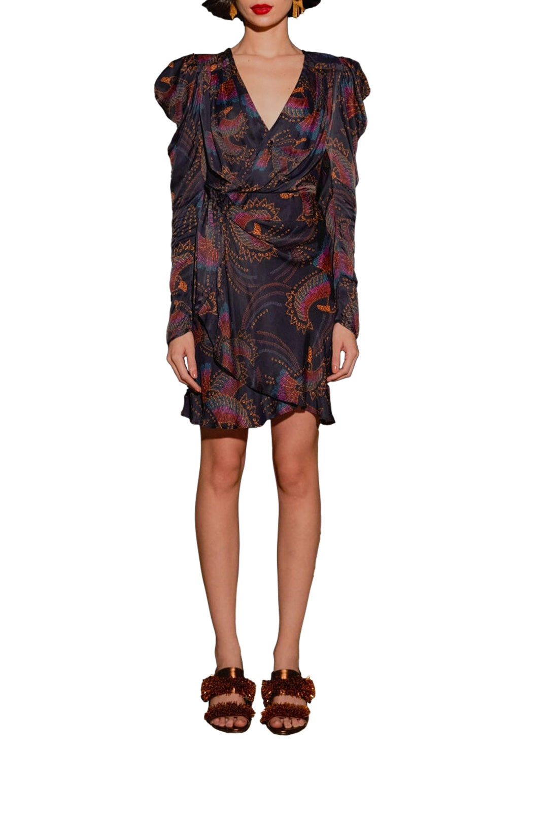 Robe courte Sequin Toucans - Noir