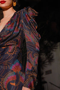 Sequin Toucans Black Robe courte - Sequin Toucans Black