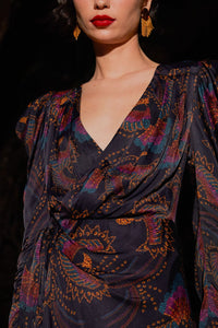 Robe courte Sequin Toucans - Noir