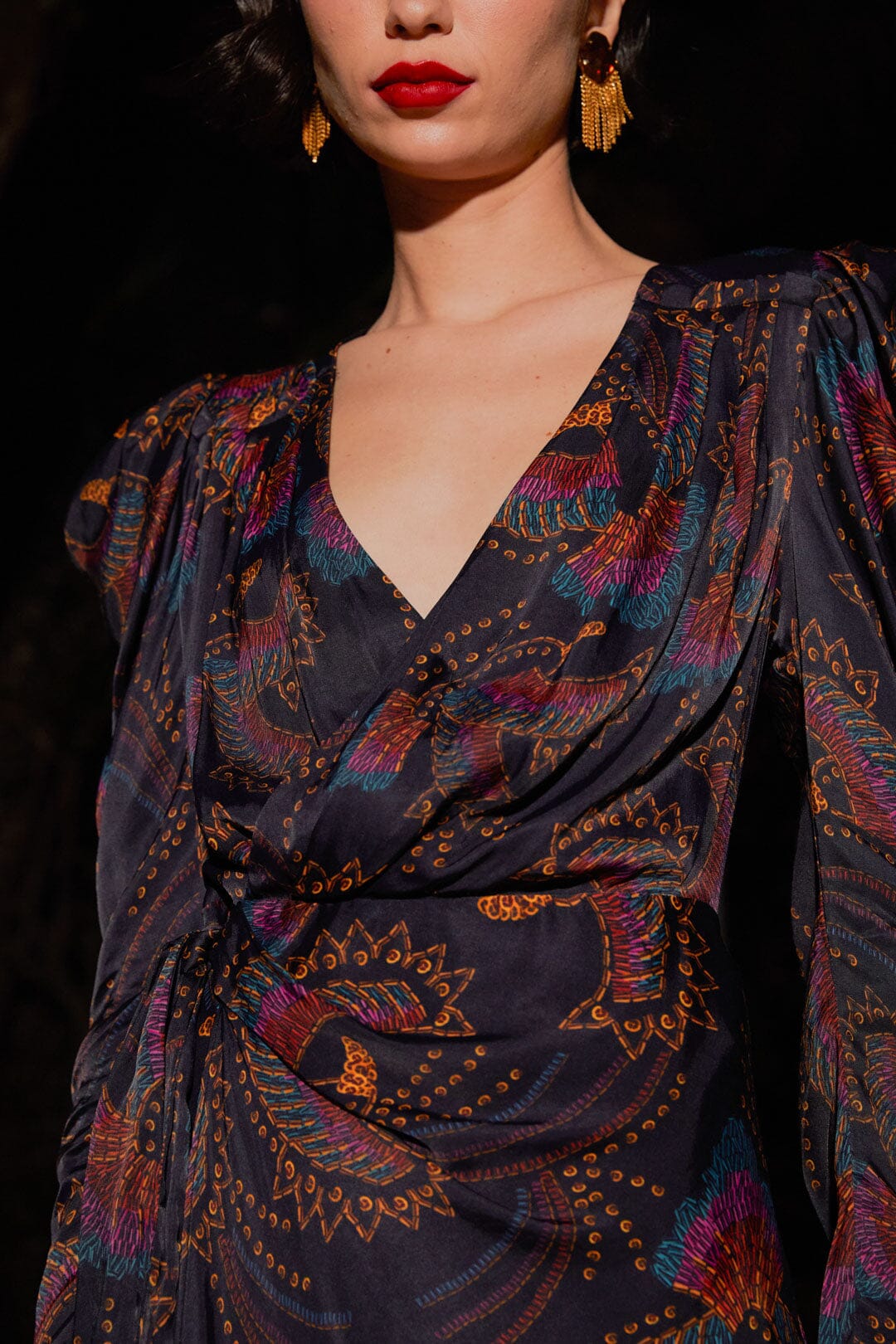 Robe courte Sequin Toucans - Noir