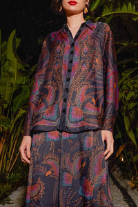 Chemise Sequin en foulard - Noir