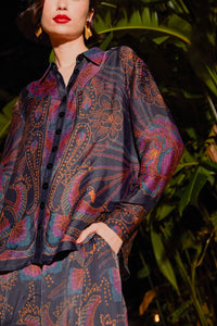 Chemise Sequin en foulard - Noir
